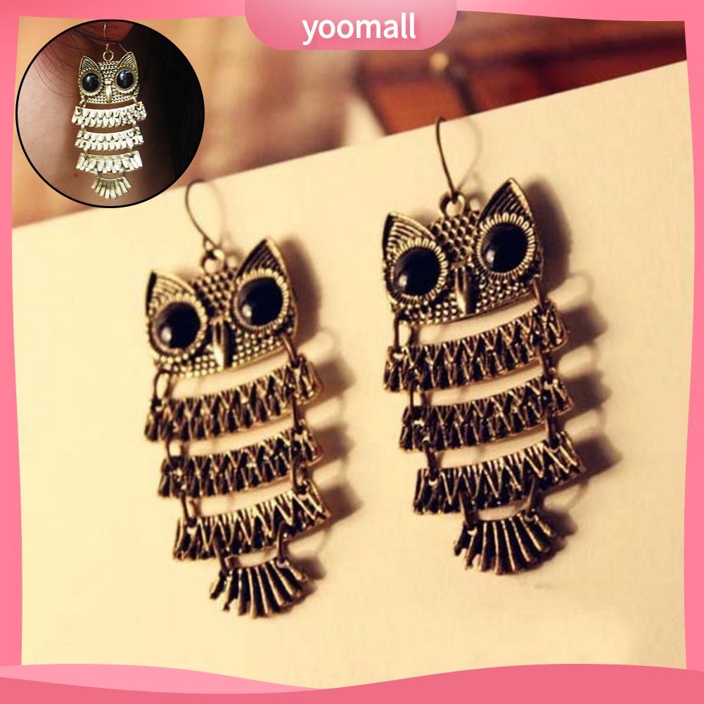 Yomall♡ Bông Tai HợP Kim HìNh Cú MèO Xinh XắN