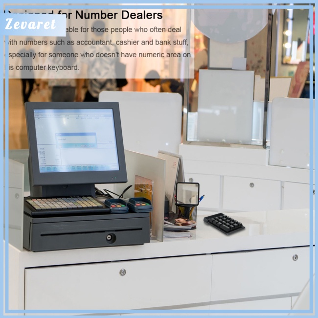 Bàn Phím Số Không Dây Cảm Ứng Cơ Học Dành Cho Ngân Hàng Tài chính