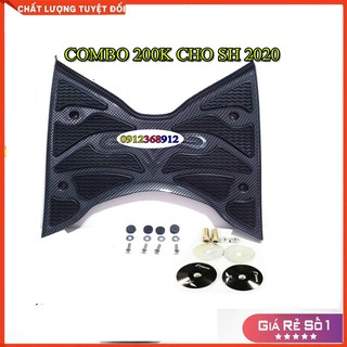 COMBO CHO SH 2012-2020 (GỒM THẢM CARBON ARTISTA CHÍNH HÃNG VÀ ĐÔI ỐC GƯƠNG)