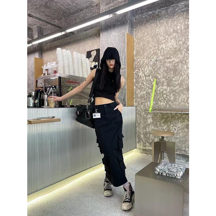 Áo Thun Không Tay Có Nón Trùm Đầu Mẫu Mới Dành Cho Nữ