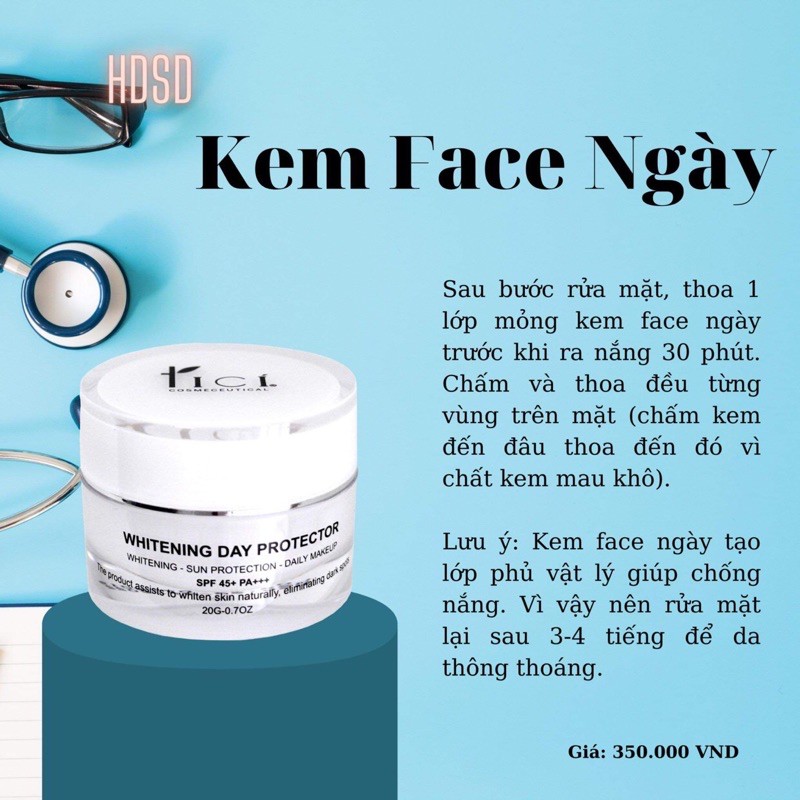 Kem Dưỡng Trắng Da Ban Đêm /ngày Tici White Radiance, Giảm Nếp Nhăn,Mờ Thâm Nám,Se Khít Lỗ Chân Lông,Dưỡng Ẩm