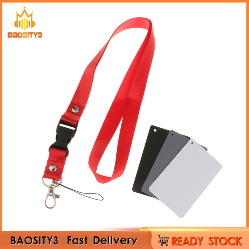 3 Thẻ cân bằng màu xám/ trắng/ đen 18% tiện lợi