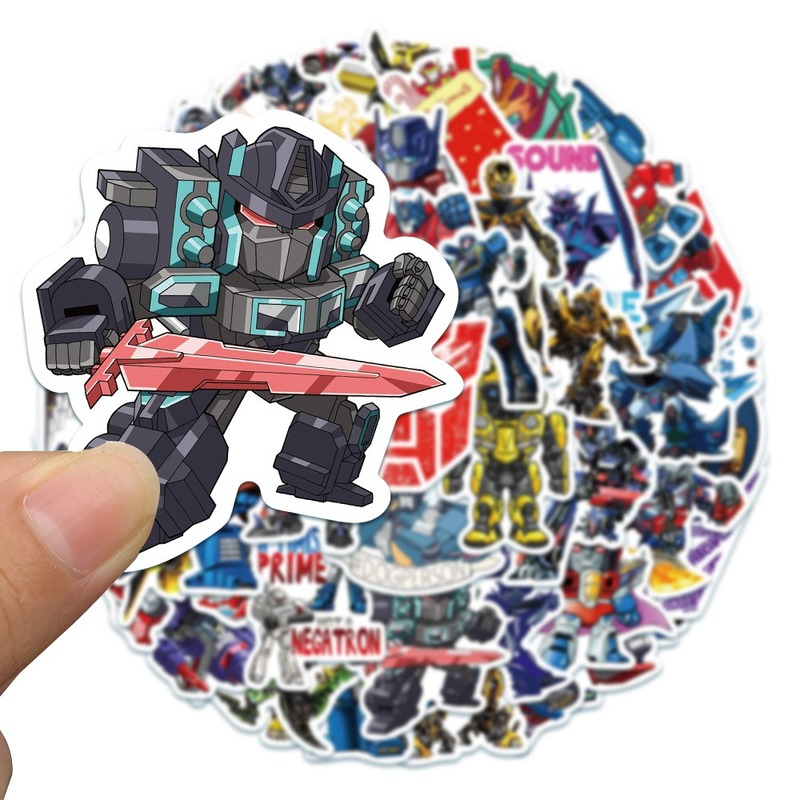 50 Sticker hình Robot Optimus Prime-Series chống thấm nước dán trang trí đa năng