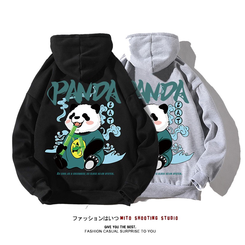 Áo Hoodie Họa Tiết Gấu Trúc Cá Tính Cho Nam / Size M-5Xl