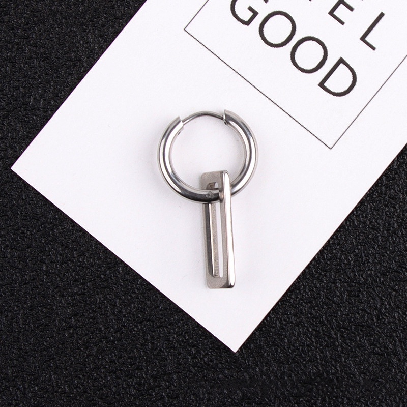 Bông Tai Thép Titan Không Gỉ Phong Cách Hip Hop yrshop