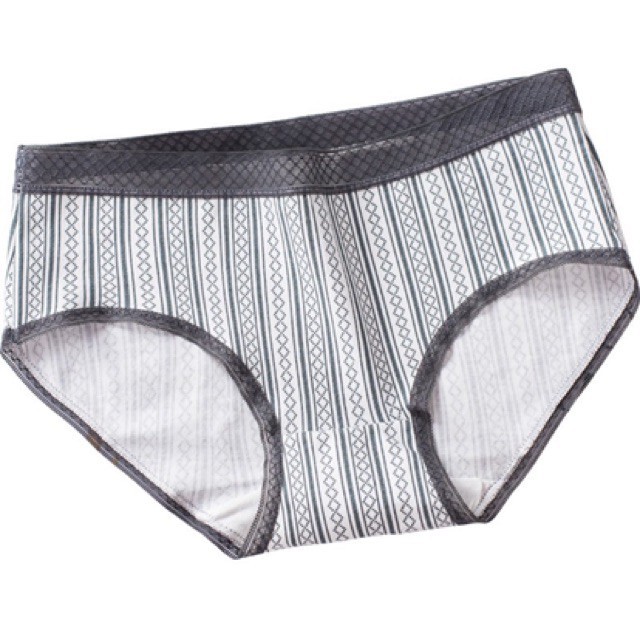 Quần Lót Nữ Cotton Y Tế Phối Cạp Ren 045, Kẻ Sọc trẻ trung, năng động | BigBuy360 - bigbuy360.vn
