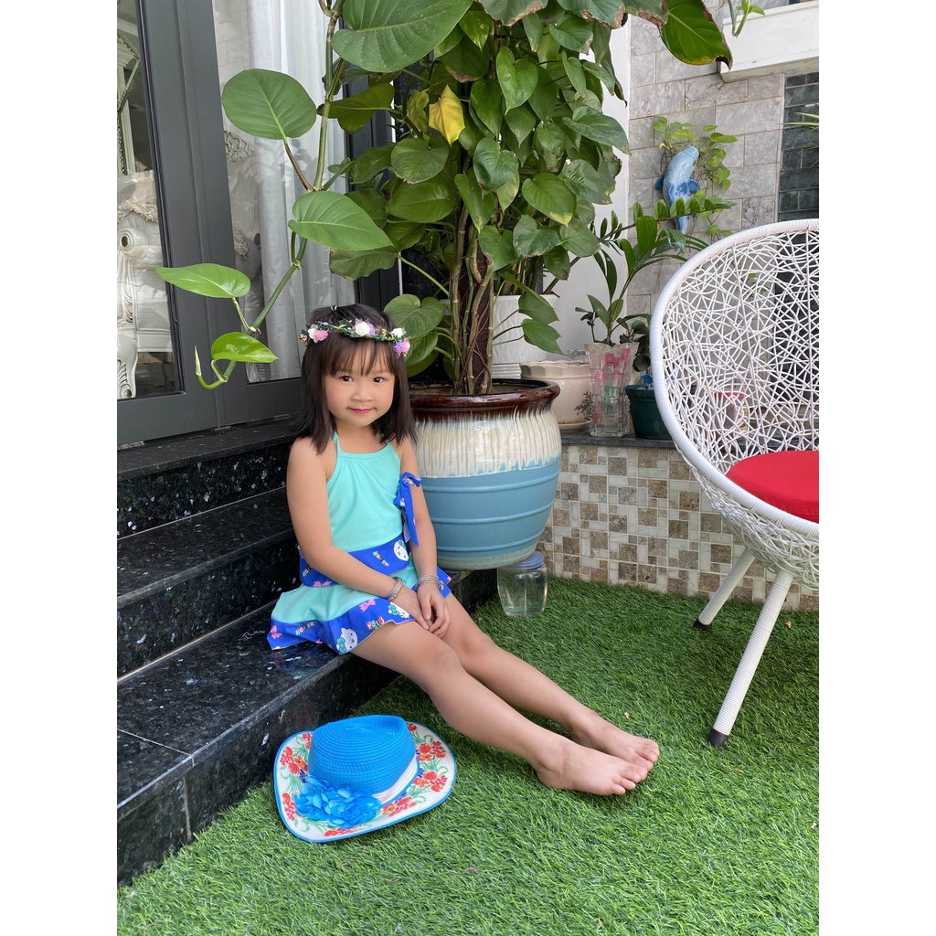 Đồ bơi bé gái mẫu yếm rời Hạ Băng Designs 2-7 tuổi 10-30kg