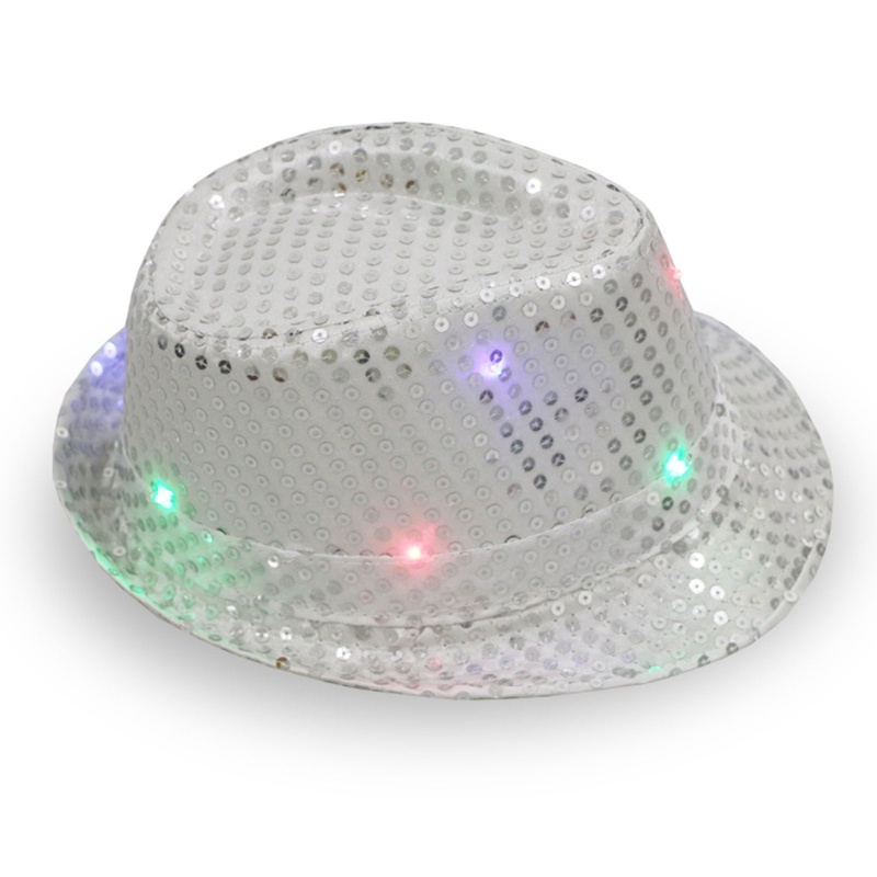 ✿ Mũ Fedora Đính Kim Sa Màu Sắc Trơn Dành Cho Nữ