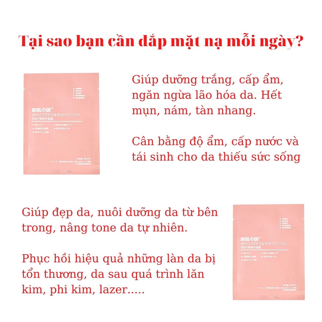 Mặt nạ nhau thai tế bào gốc Rwine Beauty Stem Cell Placenta Nhật Bản, Mặt nạ nhau thai cừu, dưỡng da chính hãng