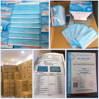 [Rẻ Vô Địch]Khẩu Trang Y Tế 4 Lớp Hộp 50 cái Giấy Kháng Khuẩn 99% FÂMAPRO Chuẩn Công Ty NAM ANH