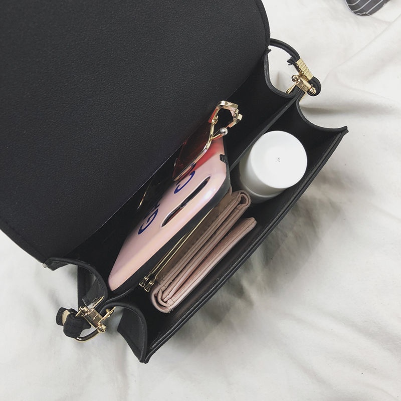 Túi đeo chéo nữ nữ da lỳ phong cách hiện đại Pháp thời trang xuân hè 2023