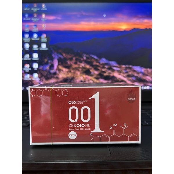 Bao cao su OlO 0.01 Đỏ Passionate Factor mỏng, nhiều gel, truyền nhiệt tốt, cảm giác chân thật - Hộp 10 bcs-olo store