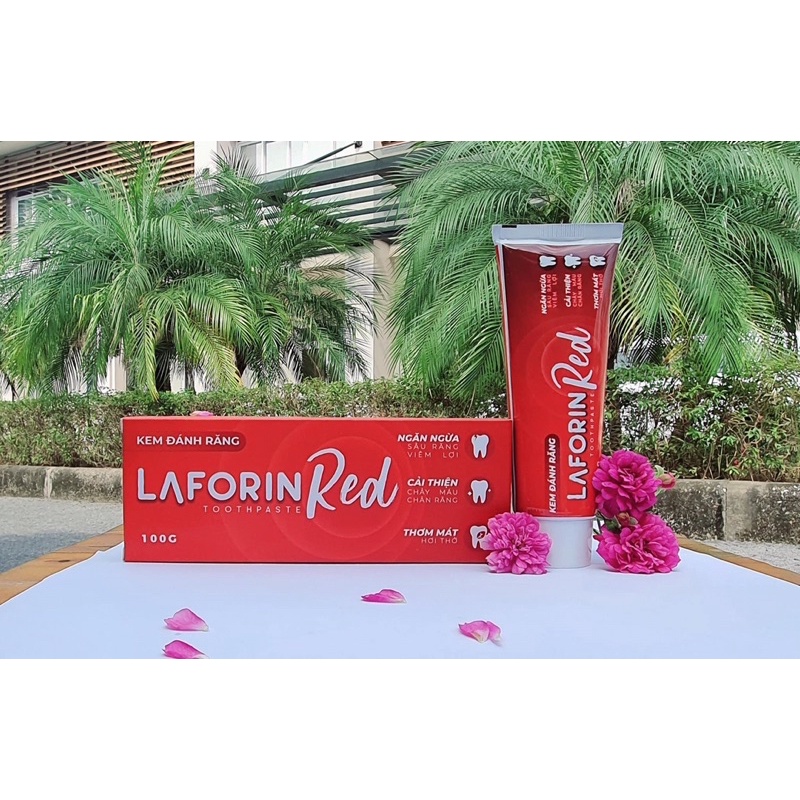 KEM ĐÁNH RĂNG LAFORIN RED - NGỪA NHIỆT MIỆNG CHẢY MÁU CHÂN RĂNG TUÝP 100G