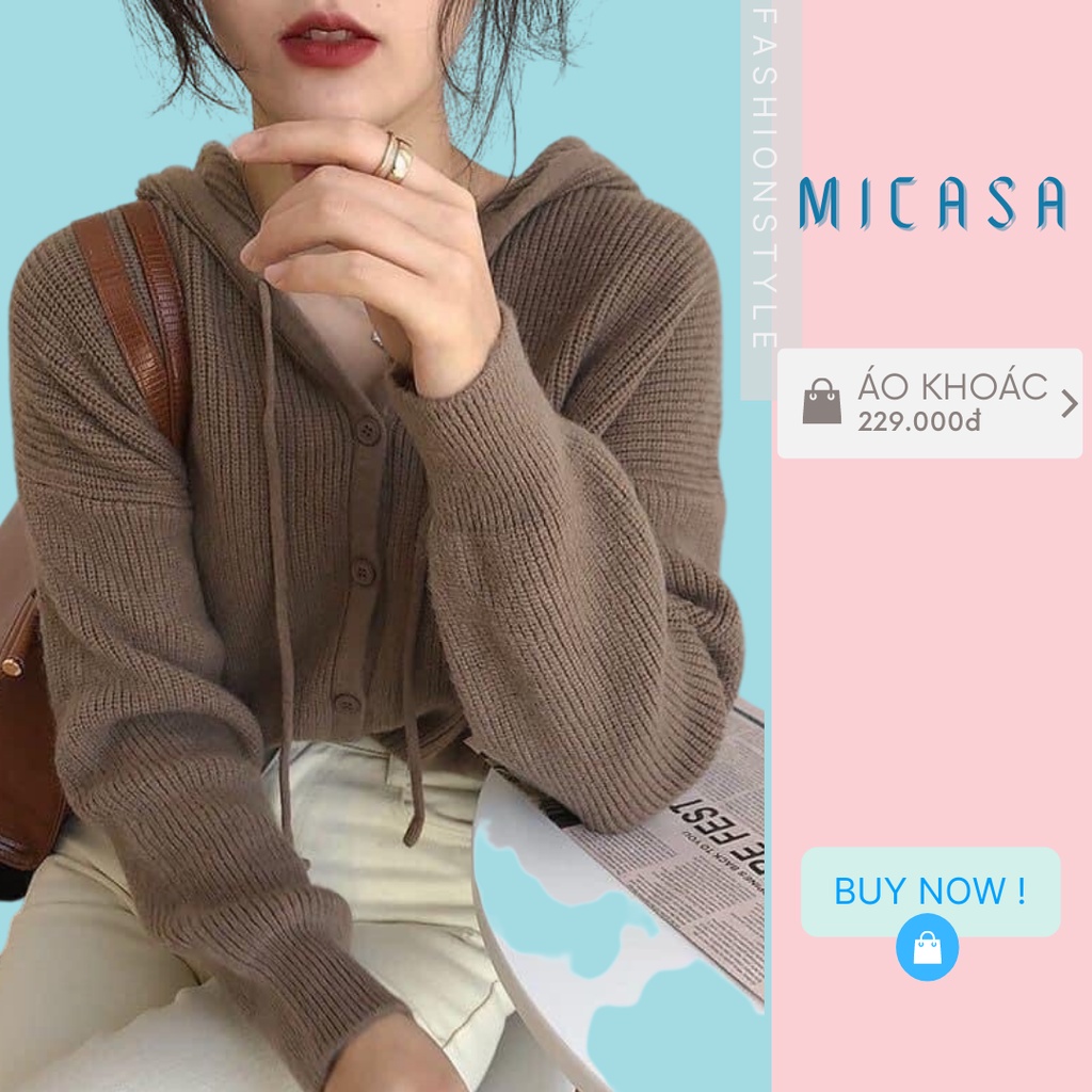 Áo khoác len nữ basic trơn phong cách hàn quốc M178-C