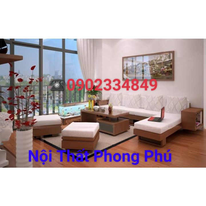 [ Miễn Ship HCM] Sofa Gỗ Sồi Sang Trọng, Sofa Gỗ Nệm Cao Cấp