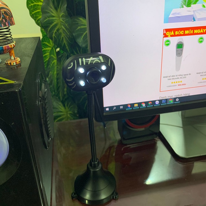 Webcam Có Mic Cho Máy Tính Học Online - Trực Tuyến - Hội Họp - Gọi Video hình ảnh sắc nét 720p | BigBuy360 - bigbuy360.vn