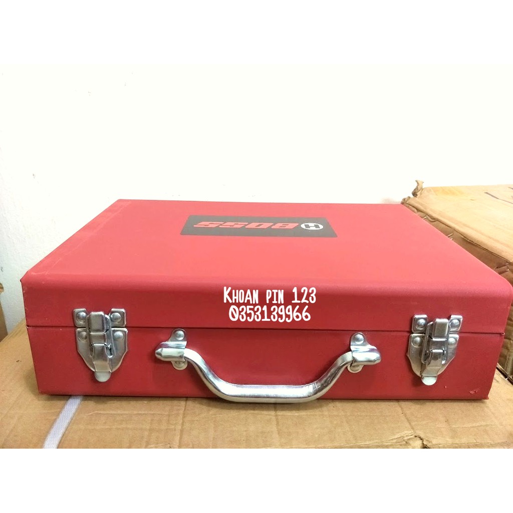 Máy siết bulong không chổi than 2 in 1 hộp kim loại chống va đập Boss bảo hành 6 tháng