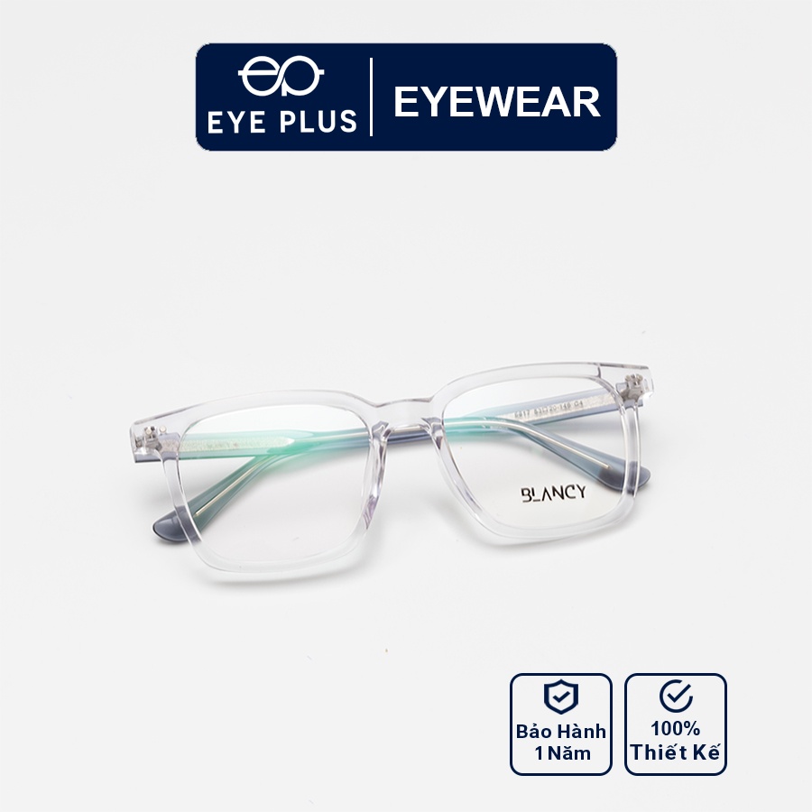 Gọng kính cận nam nữ EYE PLUS dáng vuông hot CC1 Blancy-6817
