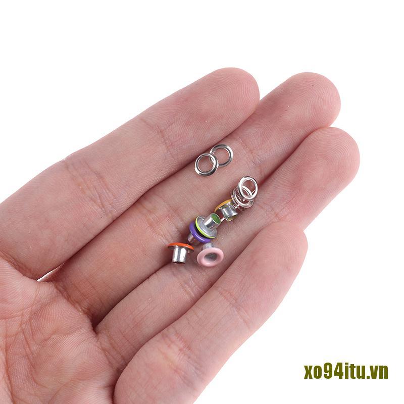 Set 50 Khoen Kim Loại xo94itu 3-10mm Tự Trang Trí Túi Xách / Giày Dép Tiện Dụng