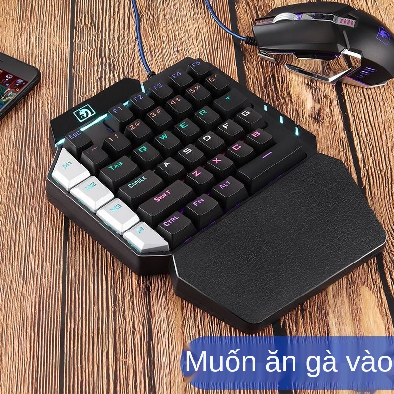 ✓Siêu Bền PUBG/LOL bàn phím Gaming +Chuột ( Hàng Chính Hãng ) có đèn led 7 màu Xinmeng k109 Khẩu súng điện thoại thiên