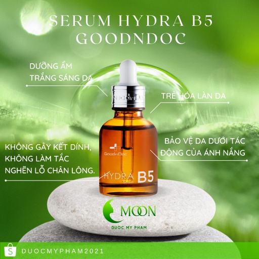 [NEW CHÍNH HÃNG] Combo GoodnDoc SERUM B5 + VITAMIN C (Cấp Âm,Trắng Da,Ngừa Thâm)