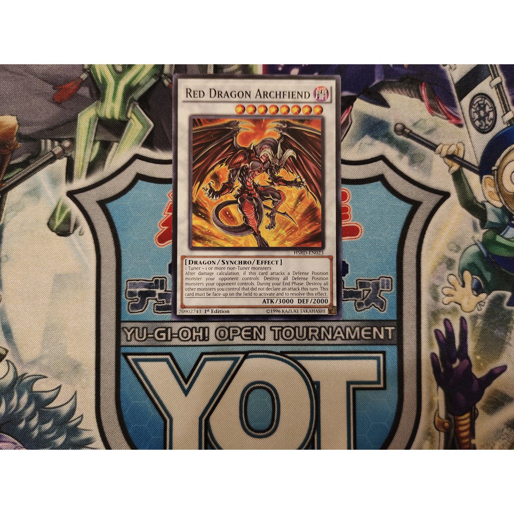 Thẻ bài Yugioh chính hãng Red Dragon Archfiend - HSRD-EN023 - Common 1st Edition