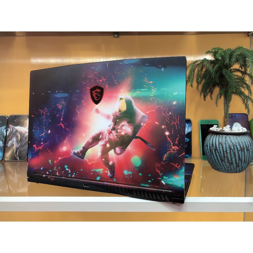 Skin dán Laptop MSI in màu đỏ mịn (inbox mã máy cho Shop)