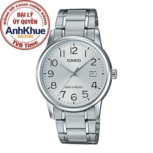Đồng hồ nam dây kim loại Casio Standard chính hãng Anh Khuê MTP-V002D-7BUDF (37mm)
