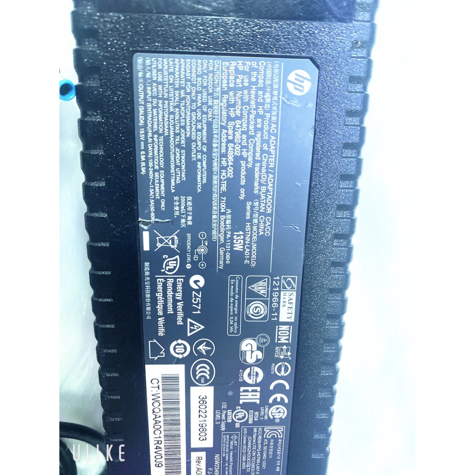 Sạc HP ĐẦU XANH KiM NHỎ 120W 135w 150w 19.5 6.9A Zin Chính Hãng Tháo Máy Bao Test 100% BH 3 Tháng
