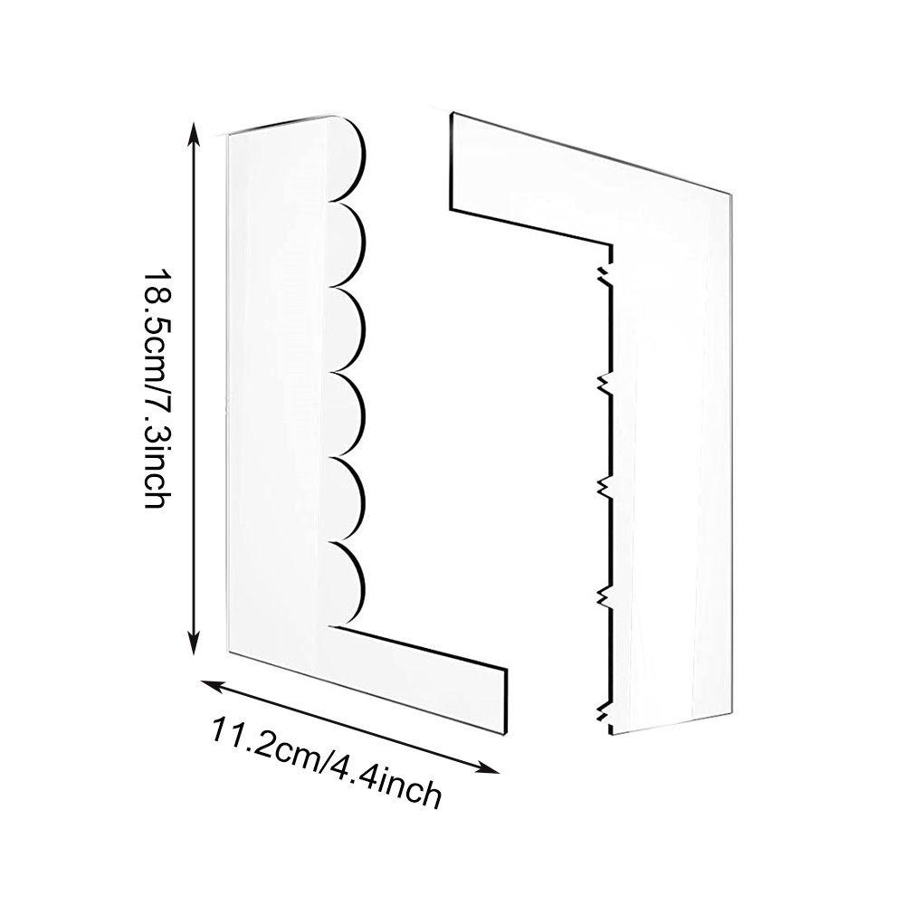 Set 8 Dụng Cụ Làm Mịn Răng Cưa Trong Suốt Bằng Acrylic