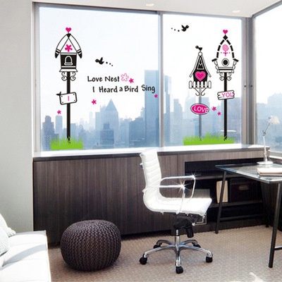 Decan dán tường, decan trang trí phòng mẫu giáo hình tổ chim cúc cu AY832