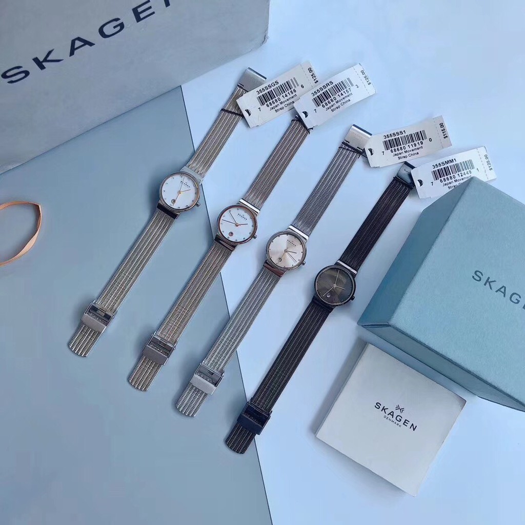 Đồng Hồ Nữ Skagen Ancher 355SSGS , 355SSRS , 355SSS1 , 355SMM1