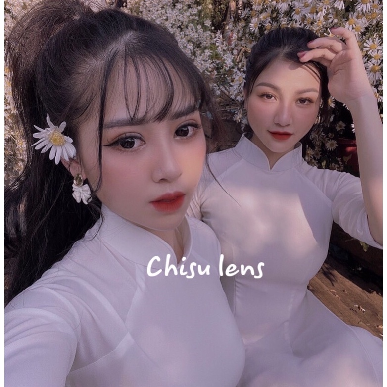 Lens chôc tự nhiên giãn tròng 14.5mm sử dụng 12 tháng