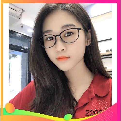 Gọng kính cận mắt mèo nữ, thời trang cao câp 2209