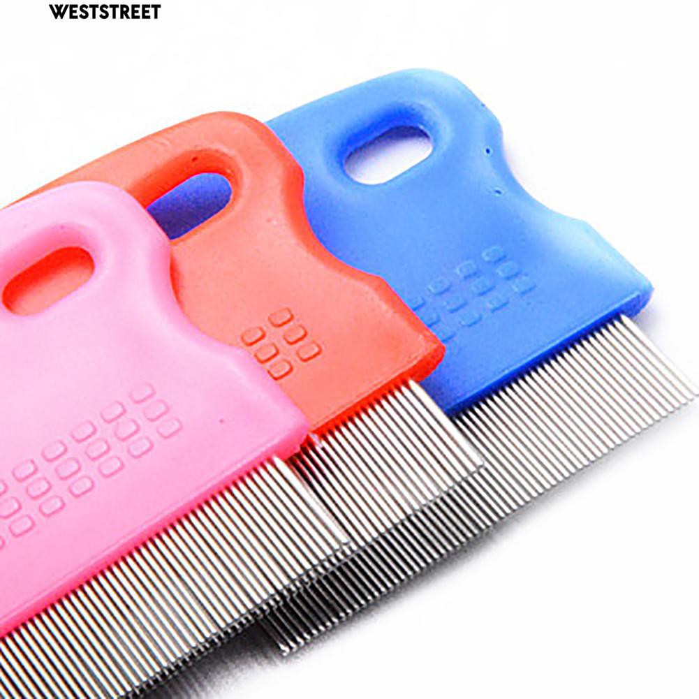 Lược chải làm sạch lông cho cún cưng mèo con bằng thép không gỉ