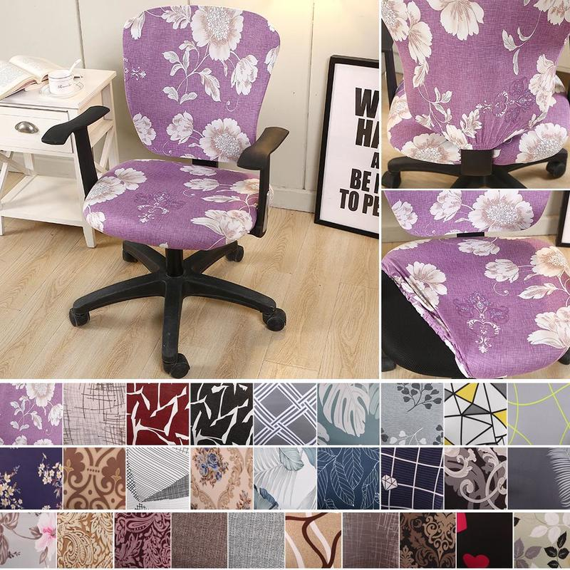 [Stock] Universal Gaming Chair Protector Washable Chair Cover,Printing Elastic Office Computer Chair Cover, Dustproof Armchair Covers