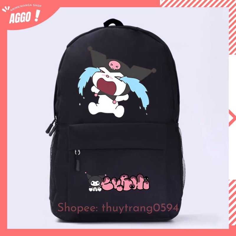 [ NHIỀU MẪU] Balo Đi Học Hoạt Hình Kuromi Và My Melody Dễ Thương