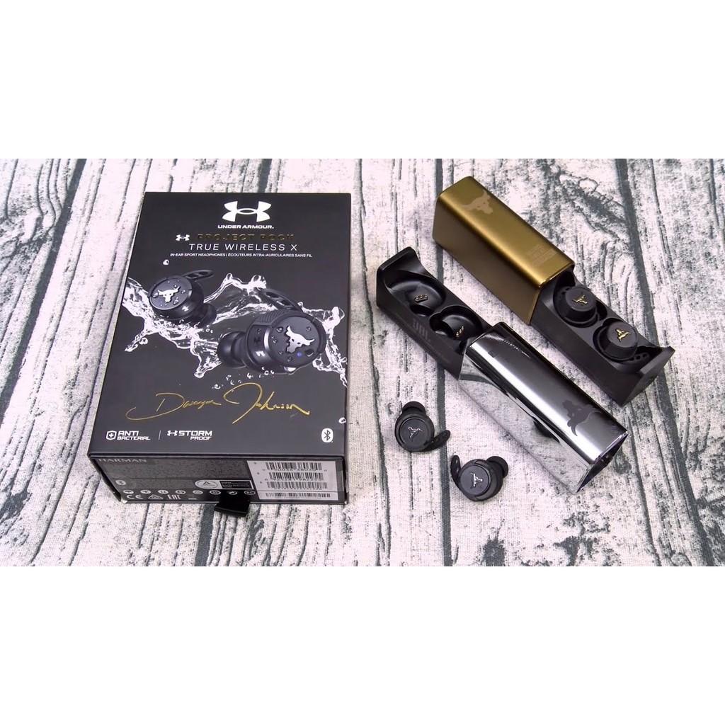 Tai Nghe JBL UA Project Rock True wireless X  Bluetooth phong cách thể thao, chống nước