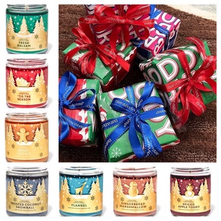 Nến giáng sinh bath and body works