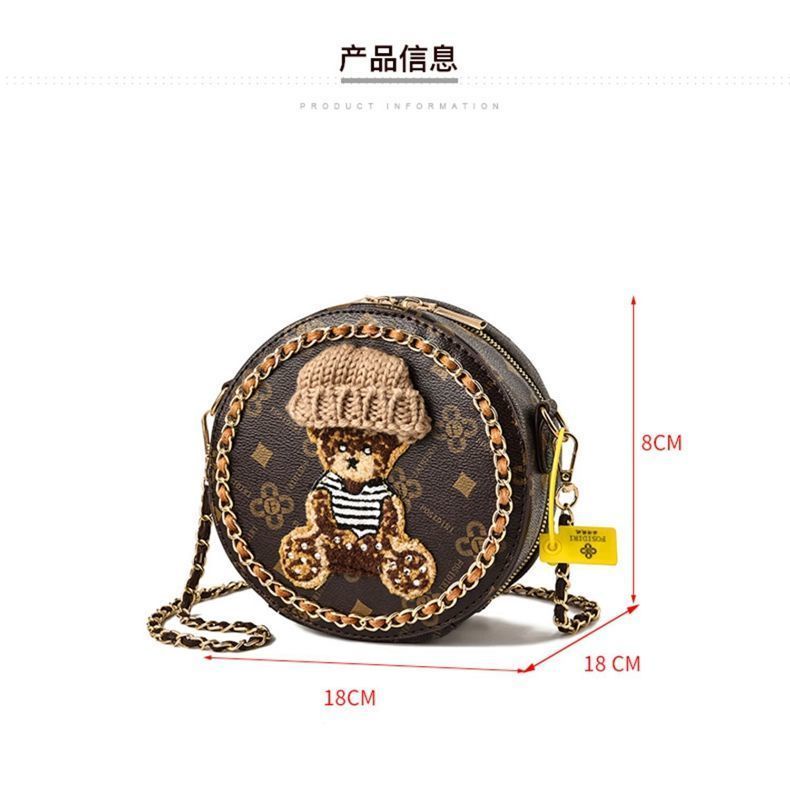 Túi Đeo Chéo Dây Xích Dáng Tròn Nhỏ Thời Trang Năm Mới 2022 Cho Nữ