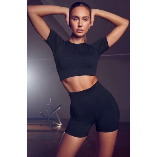 Set crop đùi nữ Bote gân chun mông gym,thể thao,yoga