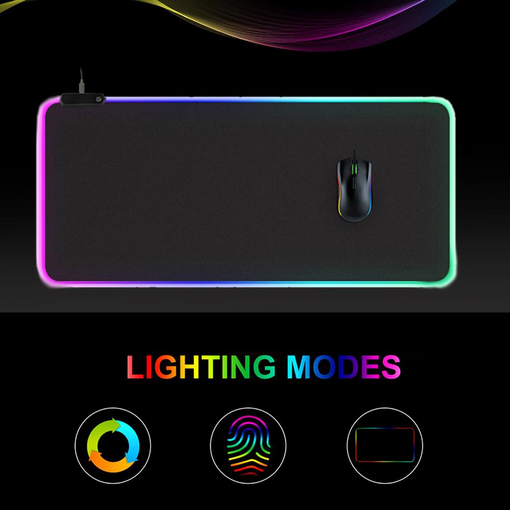 Bàn di chuột chơi game RGB Bàn di chuột lớn Bàn di chuột máy tính LED Tấm lót chuột lớn với thảm đèn nền