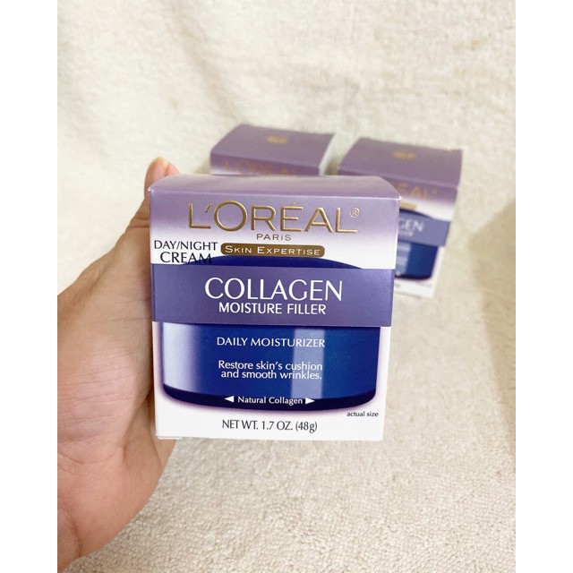 [Hàng Mỹ XT -Có Bill] Kem dưỡng ẩm Loreal Collagen dưỡng ngày và đêm 48gram.