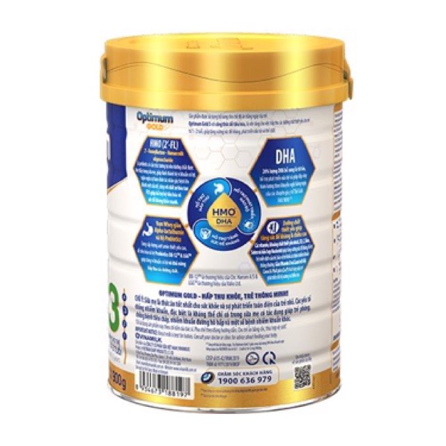 Sữa bột Optimum Gold 3 850g