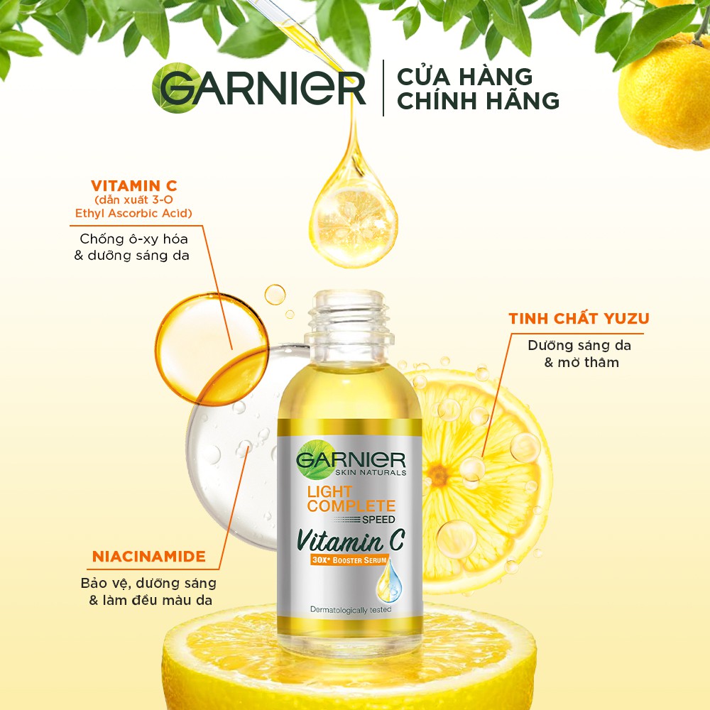 Tinh Chất Garnier Tăng Cường Sáng Da Mờ Thâm