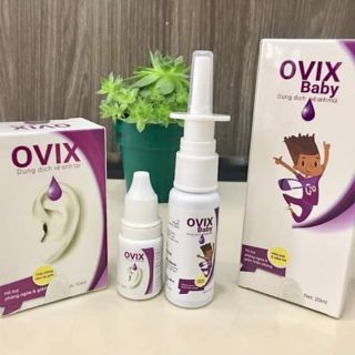 Dung dịch xịt mũi và dung dịch nhỏ tai ovix
