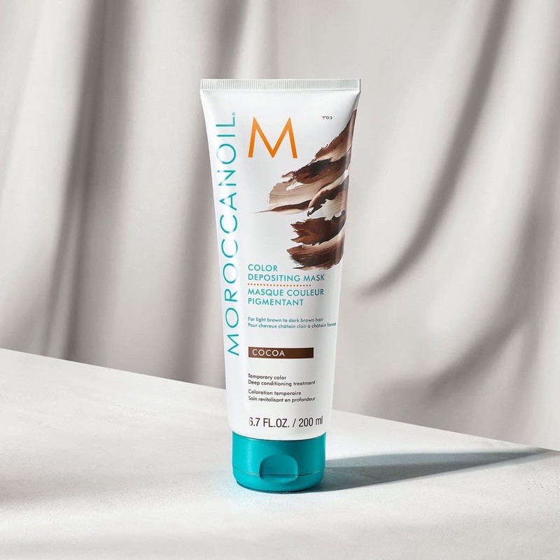 MẶT NẠ BỔ SUNG SẮC TỐ MÀU NÂU CHOCOLATE VÀ NHUỘM MÀU BÁN VĨNH CỮU CHO TÓC MOROCCCANOIL COLOR DEPOSITING MASK 200 ml