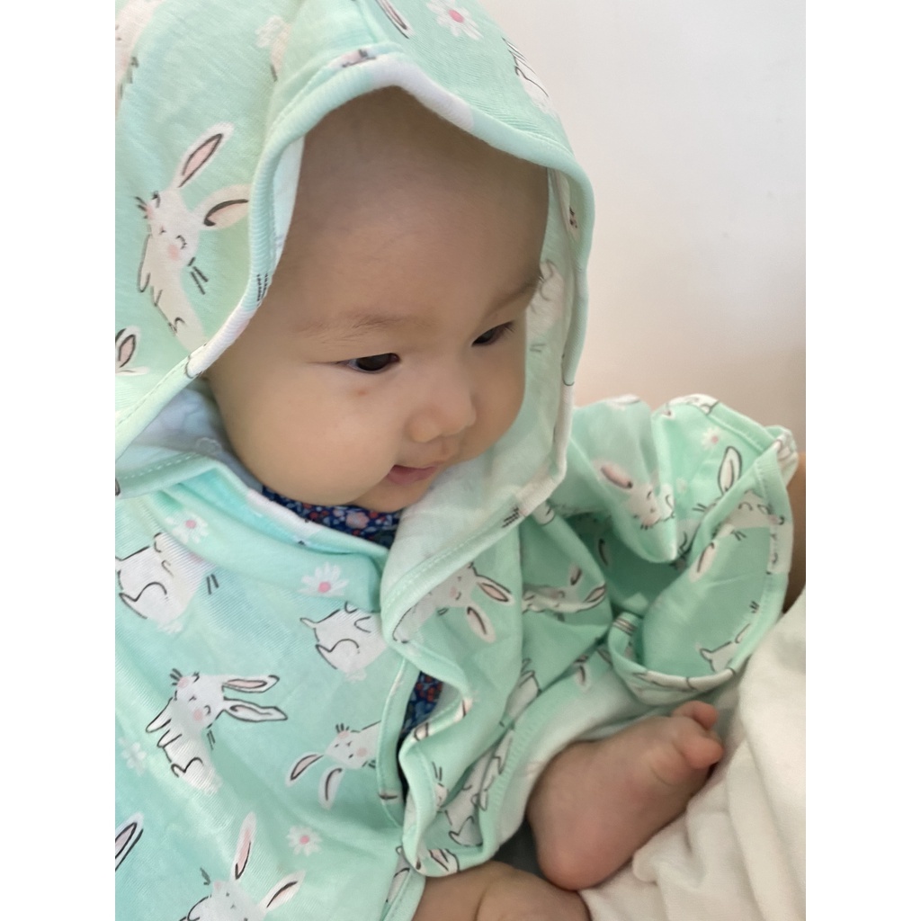 áo chống nắng, tránh gió và khẩu trang COMBO XỊN SÒ  cho bé khi ra ngoài, choàng áo cánh dơi họa tiết đáng yêu