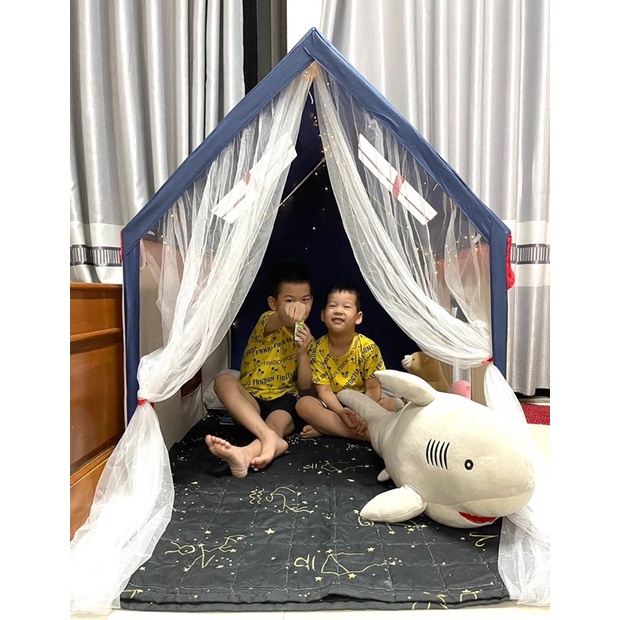 Lều trẻ em - Lều Hoàng tử Công Chúa TẶNG ĐÈN TRANG TRÍ
