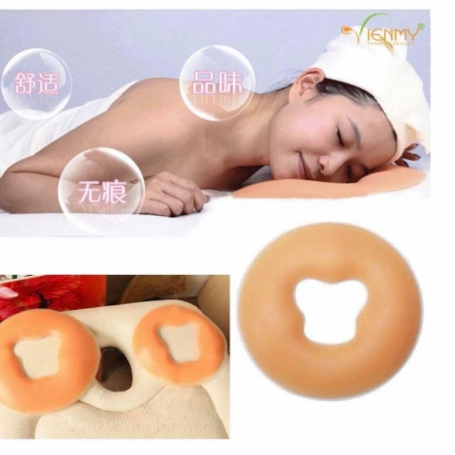 Gối silicon úp mặt, dùng trong spa